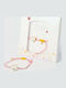 The Gem Stories Women's Martaki Macrame Bracelet with Heart Design Made of Cord
