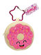 Moses Kids Wallet with Zipper and Keychain Pink