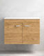 Savvopoulos Emily 70 Vanity Unit Without Sink With Light L68xD44xH55cm Light Hickory