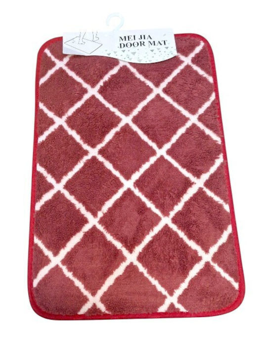 Non-Slip Red Doormat 38x58cm