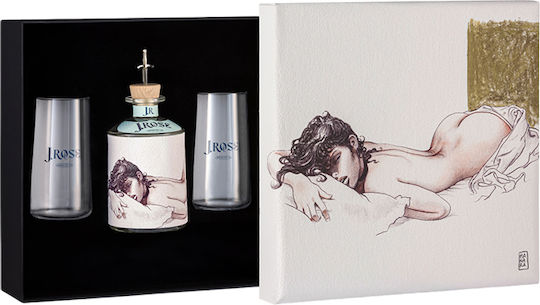 Box +2 Glasses J.rose London Dry Gin Whispers Night 0.7l 43%