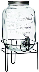General Trade Getränkespender Glas mit Zapfhahn 4lt