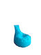 Bean Bag Chair Pear Turquoise 55x40x70cm