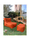 SteweHome Sitzsäcke & Poufs Wasserdichte Orange 75x65x70cm