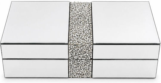 La Belle Maison Decorative Glass Box D2032-2 25.5x11x6.5cm