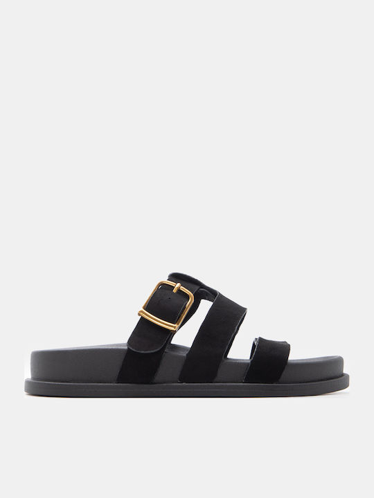 Luigi Flache Damen Flatforms Schwarz