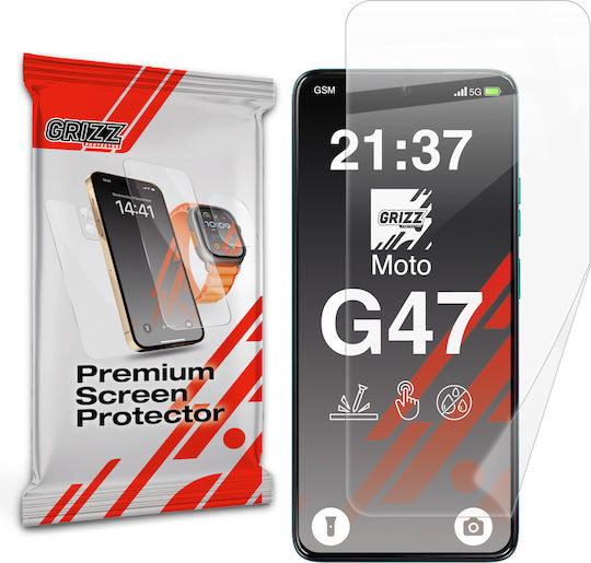 Grizzglass Film Protector Ceramic Compatibil Motorola Moto G47 Transparent