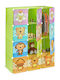 Relaxdays Sistem De Depozitare Jucării Din Plastic Multicolor 145x110.5x46.5cm