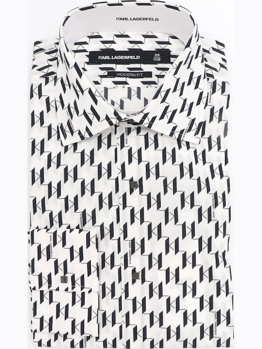Long Sleeve Shirt White-Black