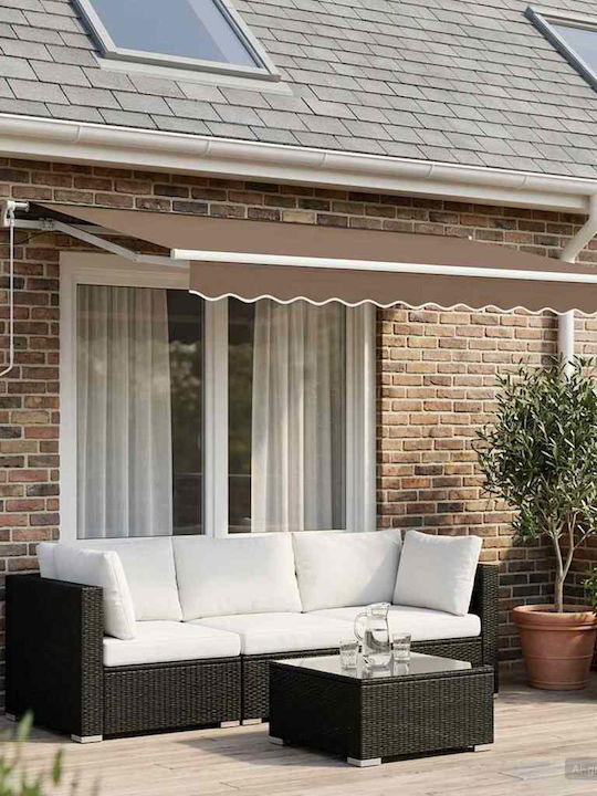 vidaXL Terrasse Zelt mit LEDs Braune 3x2.5m