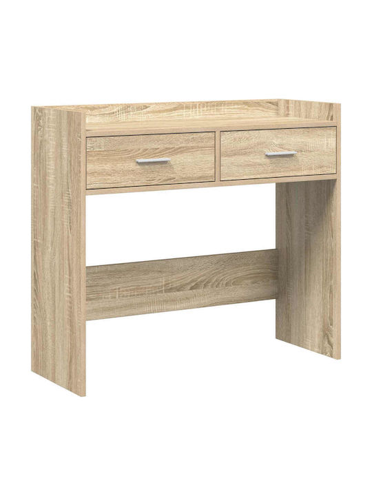 Wooden Console Table Sonoma Oak L90xW35xH80cm
