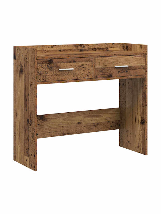 Wooden Console Table Reclaimed Wood L90xW35xH80cm