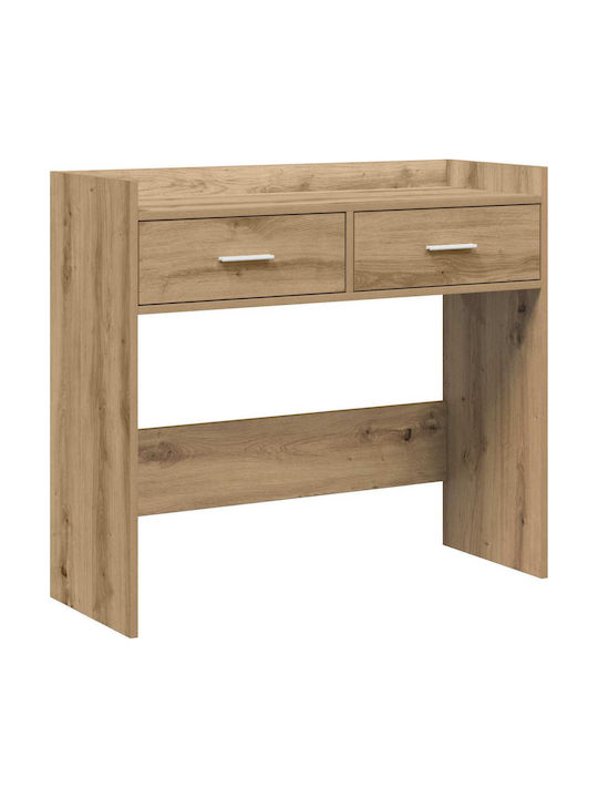 Wooden Console Oak L90xW35xH80cm