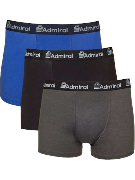 Admiral Ανδρικά Μποξεράκια Πολύχρωμα 3Pack