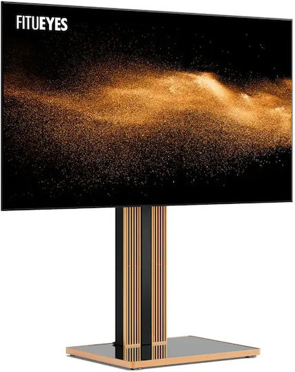 Fitueyes Cantor Ft78 Light Oak Επιδαπέδια Βάση Τηλεόρασης 43"-78" Ρυθμιζόμενο Ύψος & Κλίση