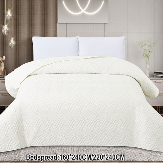Xionoula Home Super Double Coverlet Ivory 220x240cm