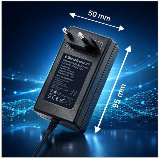 Qoltec Batterieladegerät 12V 2A 24W