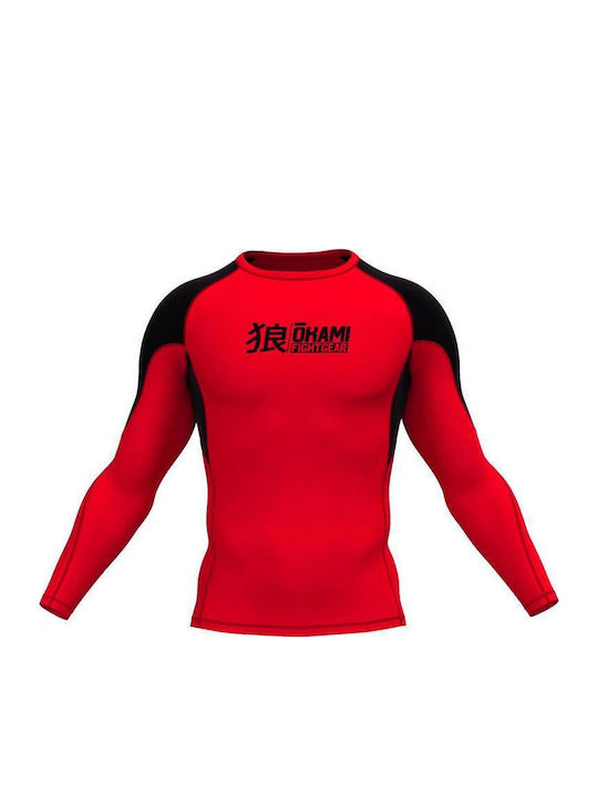 Okami Ανδρική Μακρυμάνικη Μπλούζα ORS146 για Jiu-Jitsu / MMA / Kickboxing Κόκκινη Okami Ανδρική Μακρυμάνικη Μπλούζα ORS146 για Jiu-Jitsu / MMA / Kickboxing Κόκκινη