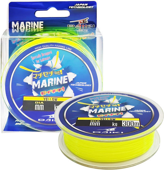 Πετονιά Daiki Marine Yellow 300 Μ 0,30 Χιλ 11 Κιλά