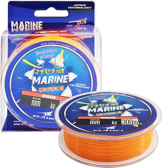 Daiki Marine Orange Fishing Line 300 m 0.30 mm 11 kg