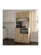 Tuco 2 Подов Кухненски Шкаф Sapphire Oak 90x40x180см