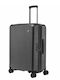 Nautica Medium Hard Travel Suitcase Silver Grey with 4 Wheels Height 63cm