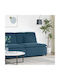 Doppelsitzer Samt Blau 100x100x64cm