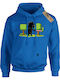 Takeposition Printed Blouses Hoodie I Love Gardening Blue Royal
