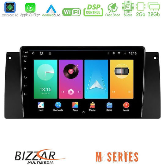Bizzar Car Audio System for BMW E39 / X5 (E53) Land Rover Range Rover 2002 2005 Bluetooth USB WiFi GPS Apple CarPlay Android Auto with 9" Touch Screen