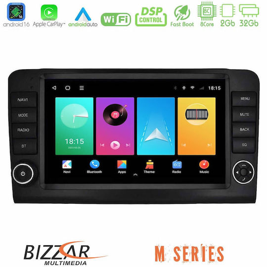 Bizzar Автомобилна Аудио Система за Mercedes-Benz ML / GL Class 2006-2011 (Bluetooth/USB/Wi-Fi/GPS/Apple CarPlay/Android Auto) с Touch Screen 9"