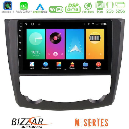 Bizzar Auto-Audiosystem für Renault Kadjar 2015-2021 mit Touchscreen 9" Bluetooth USB WiFi GPS Apple CarPlay Android Auto