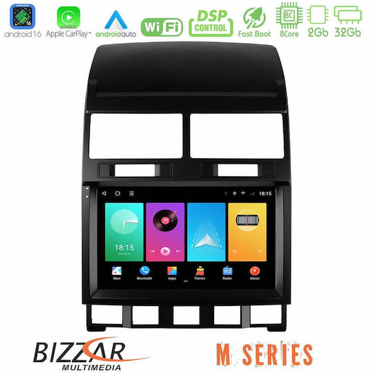 Bizzar Автомобилна Аудио Система за Volkswagen Touareg 2002 – 2010 (Bluetooth/USB/Wi-Fi/GPS/Apple CarPlay/Android Auto) с Touch Screen 9"