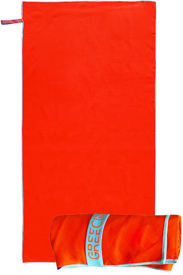 Βεκράκης Πετσέτα Microfiber Προσώπου Πορτοκαλί 80x40εκ.