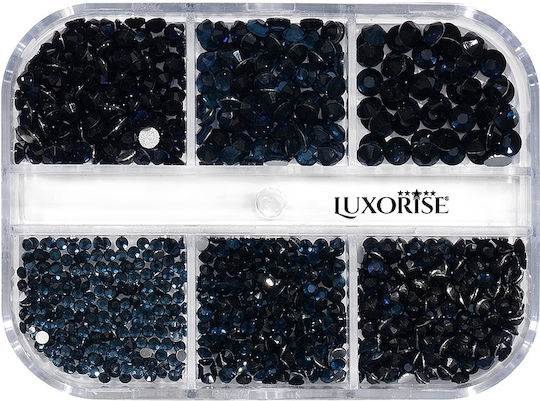 Luxorise Nail Art Среднощна Красота Нокътни Камъчета 6 Дизайна