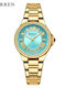 Men's Battery Watch with Gold Metal Bracelet