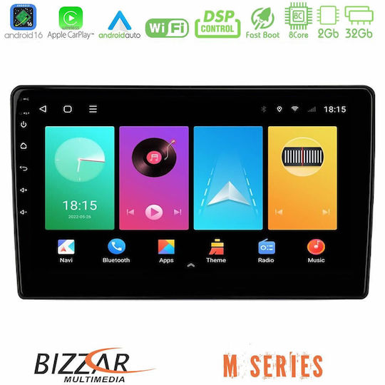 Bizzar Car Audio System for Toyota Corolla Verso 2001-2004 (Bluetooth/USB/WiFi/GPS/Apple CarPlay/Android Auto) with 9" Touch Screen