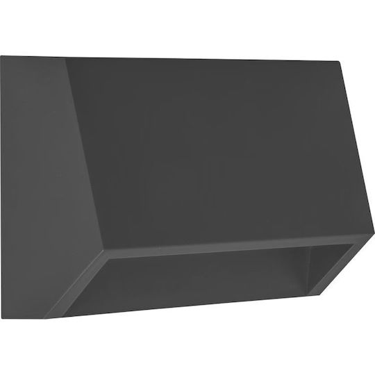 Eurolamp Pro Επιτοίχιο Εξωτερικό Φωτιστικό LED IP65 3W με Ρυθμιζόμενο Λευκό Φως 16x7εκ.