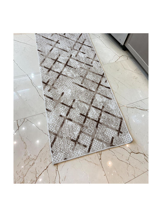 Linea Home 5047 Non-Slip Runner Rug Beige 70x200cm