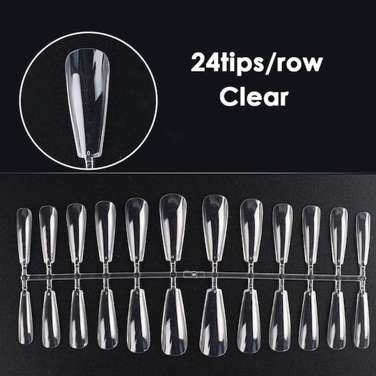 Маникюр Протектор Върхове Прозрачни Нокти 500 Броя Nail Tips Tf235197