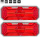 Set Left + Right Multifunctional Led Stop Lights Running Neon Indicator Effect 12v 24v 350mm X 131mm X 60mm