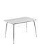 Oslo Метална Маса За Кухня Бял Мрамор 120x70x75см ЕМ856,2