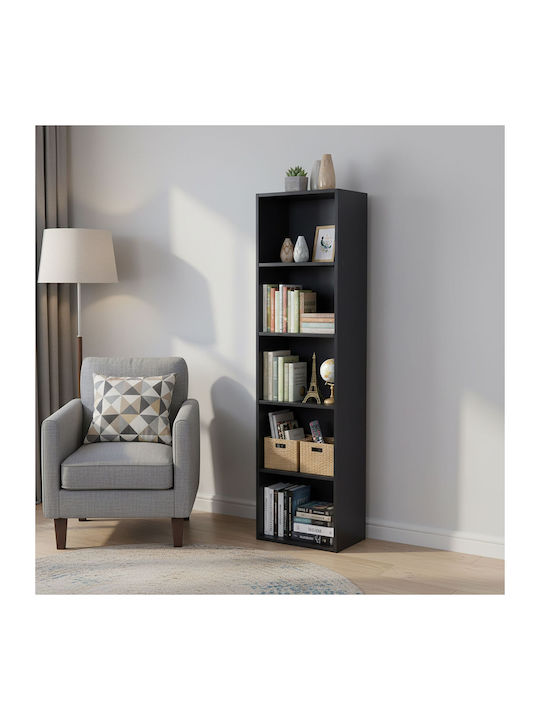 Bibliotecă Neagră 32x24x132 cm