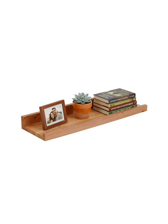 Wall Shelf Light Walnut Color 60x15x15cm