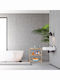 Relaxdays Raft de Baie de Podea Bamboo 69x26x60cm Maro