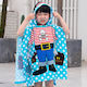 Motif 02 Kid's Beach Poncho Light Blue