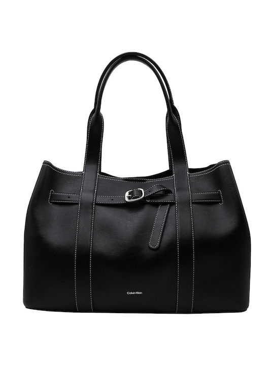 Calvin Klein Buckle Damen Tote Tasche aus Kunstleder