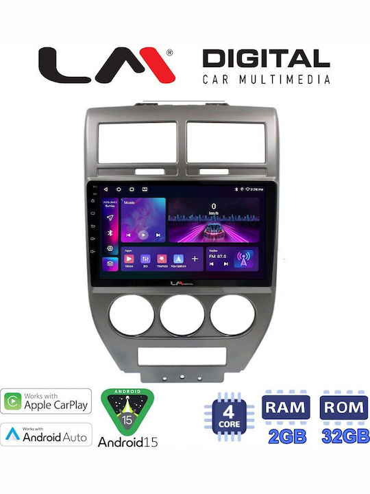 LM Digital Ηχοσύστημα Αυτοκινήτου για Jeep Compass 2007>2011 (Bluetooth/USB/WiFi/GPS/Apple-Carplay/Android-Auto)