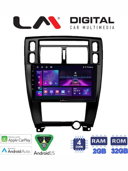 LM Digital Car Audio System for Hyundai Tucson 2004 > 2010 Bluetooth USB WiFi GPS Apple CarPlay Android Auto