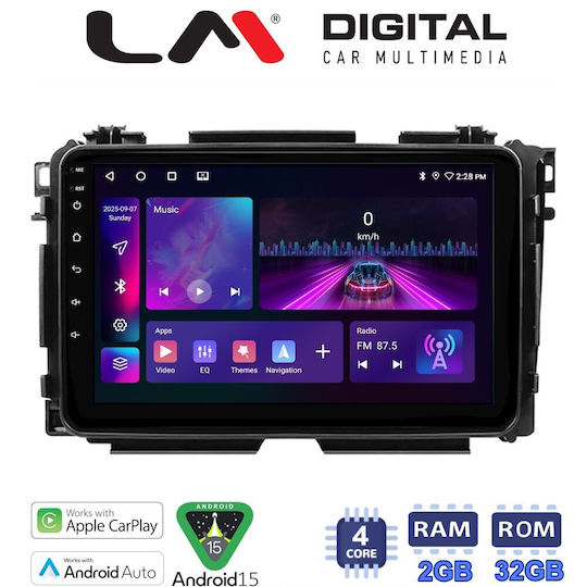 LM Digital Car Audio System for Honda HR-V 2015 Bluetooth USB Wi-Fi GPS Apple CarPlay Android Auto