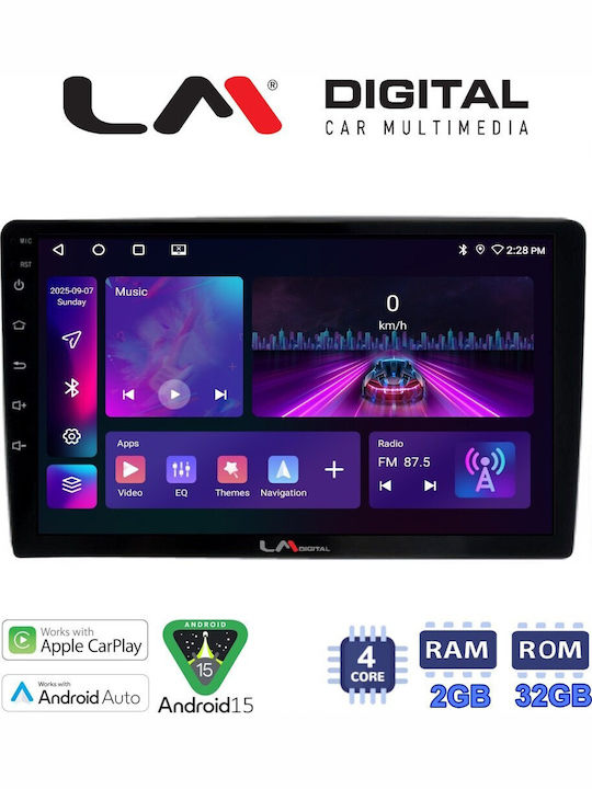 LM Digital Car Audio System for Ford Focus Mondeo Galaxy S-Max 2007-2013 Bluetooth USB Wi-Fi GPS Apple CarPlay Android Auto